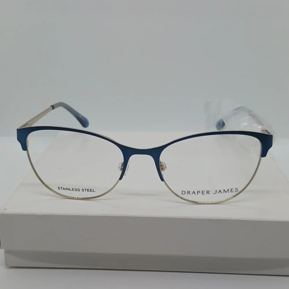 NWT WOMEN'S DRAPER JAMES EYEGLASS FRAMES DJ5040 INDIGO